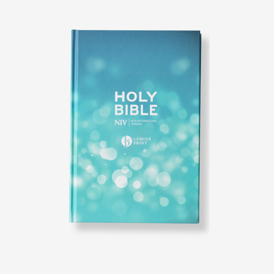 Larger print hardback edition of the NIV Holy Bible