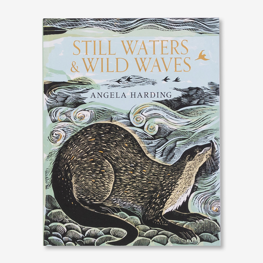 Still Waters & Wild Waves Hardback and Tea Towel bundle by Angela Harding